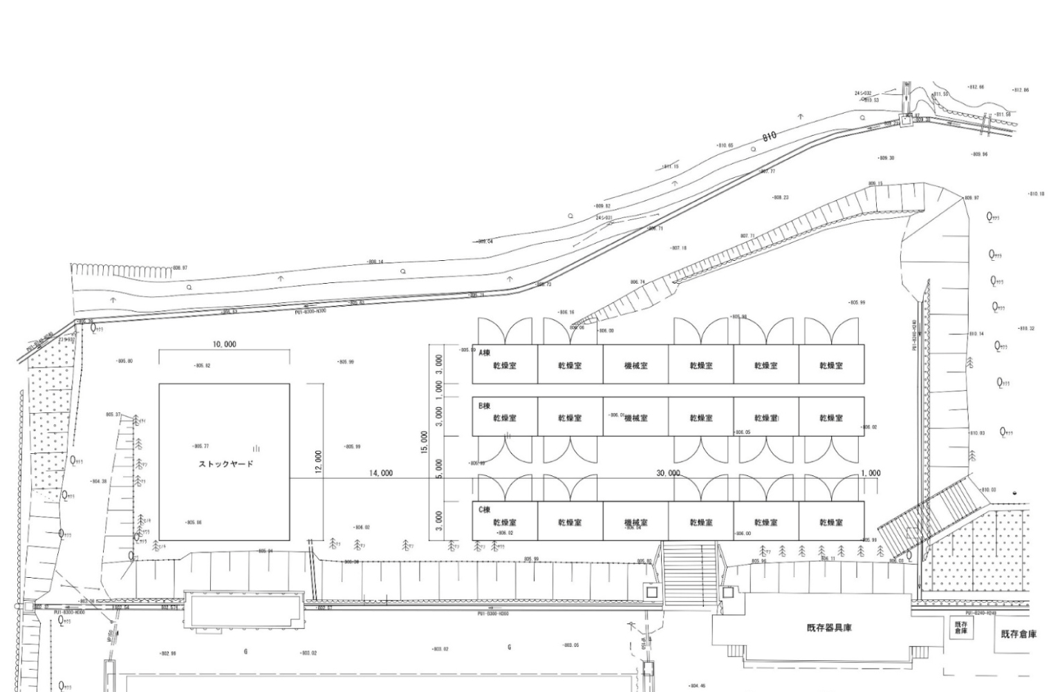 奥飛騨 栃尾工場 設備図面