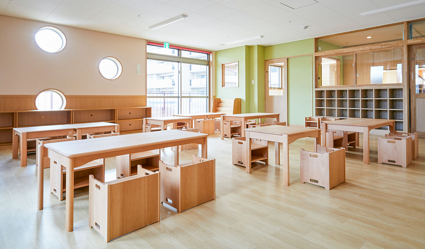 稲荷砂川保育園 | 飛騨産業株式会社【公式】 | 飛騨の家具、国産家具